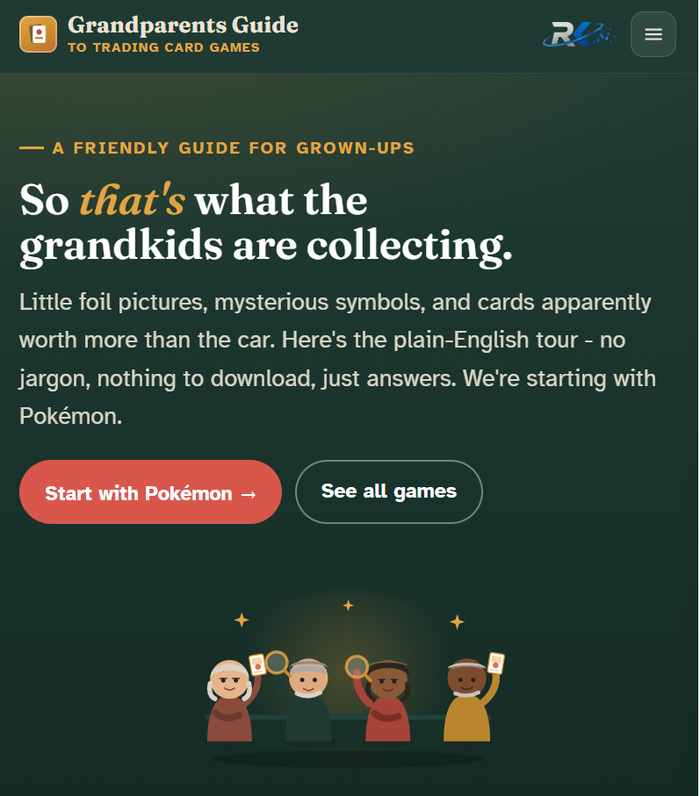 Grandparents Guide landing page - So that's what the grandkids are collecting